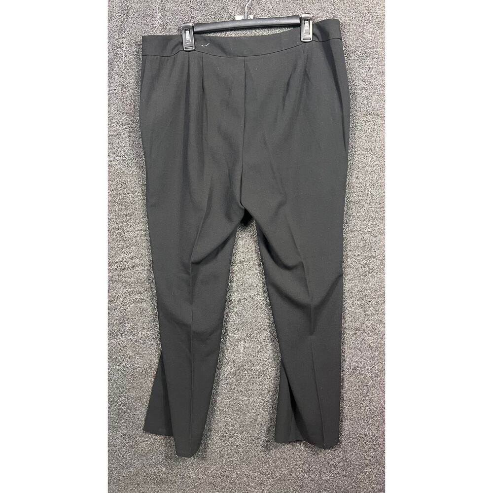 Chico’s Dress Pants Womens Size 3 US XL Black Stretch Zip Pocket Woven - Picture 2 of 8